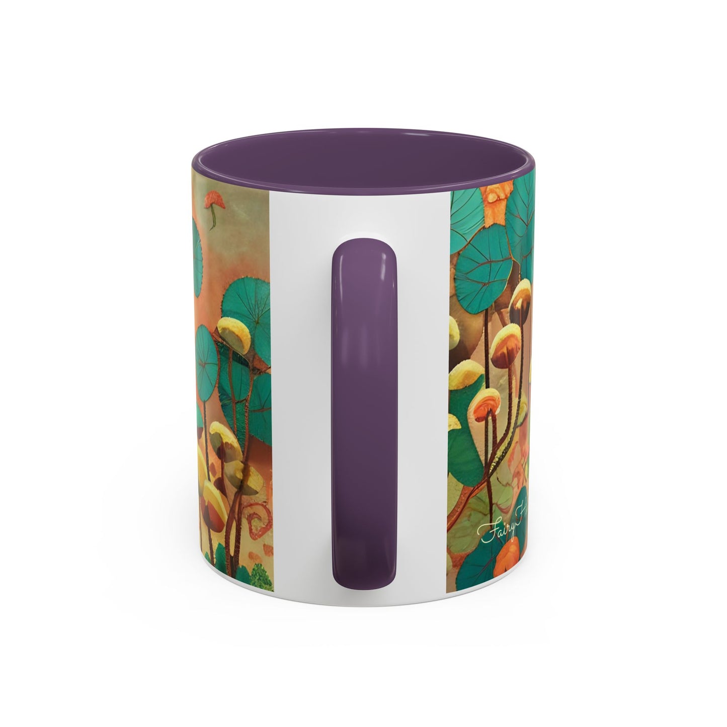 Mushroom Fairy Art-Themed Coffee Mug - 11 & 15oz Accent Mug for Musroom Fsiry Lovers