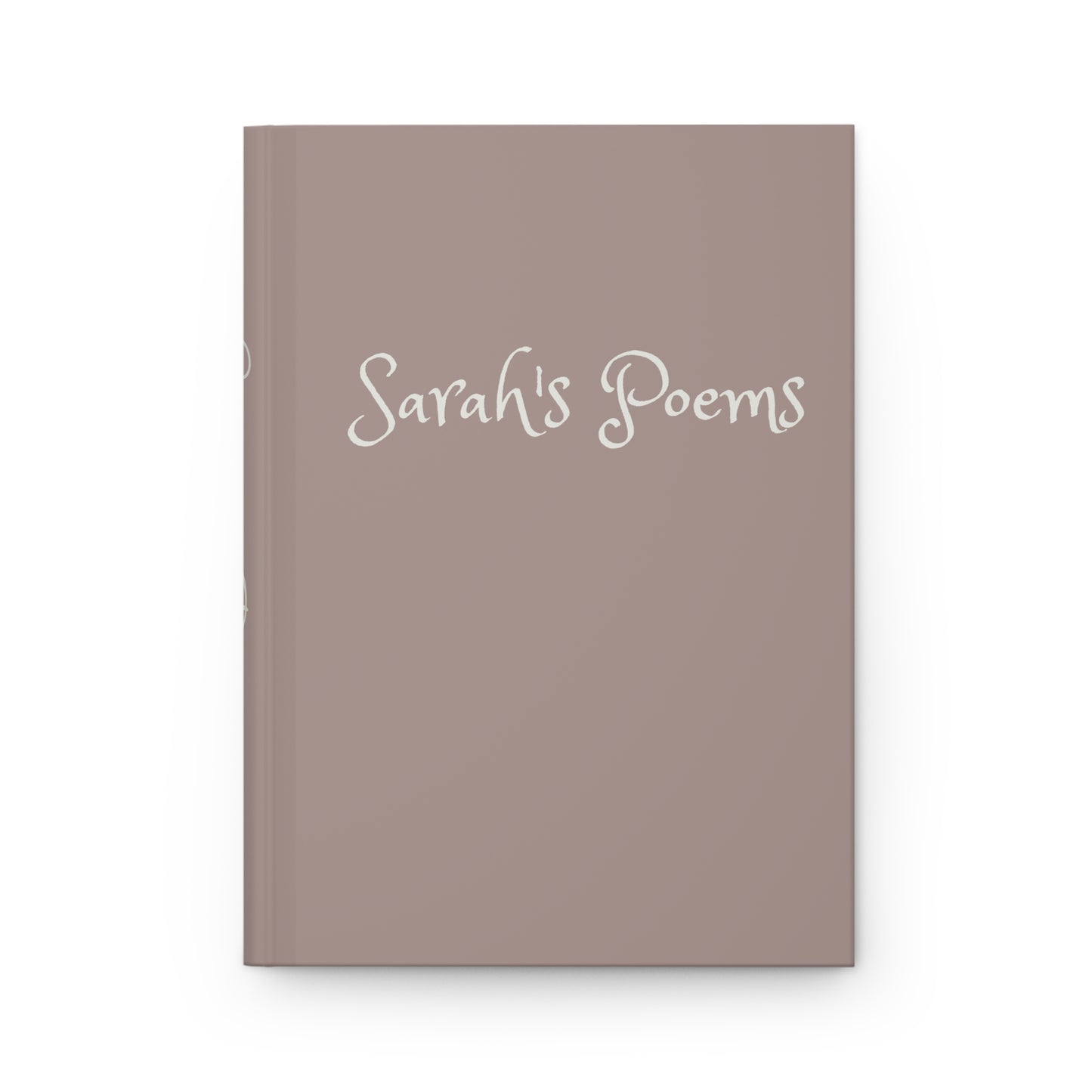 Customized Pink Sand Hardcover Journal Matte by Fairyhill Studio