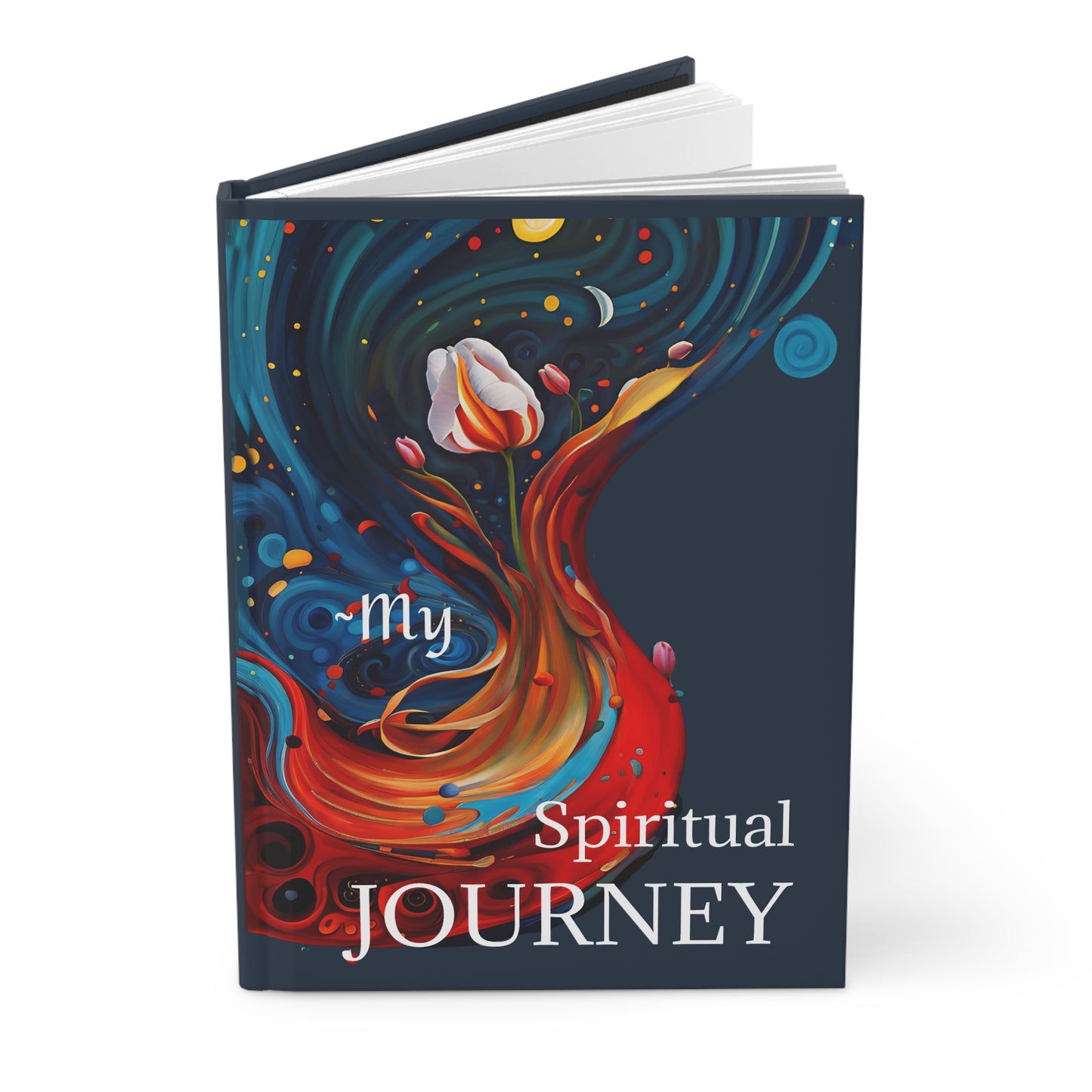 Rumi Spiritual Don't feel lonely.The entire world is inside you"Quote Hardcover Journal Art by Fairyhill Studio