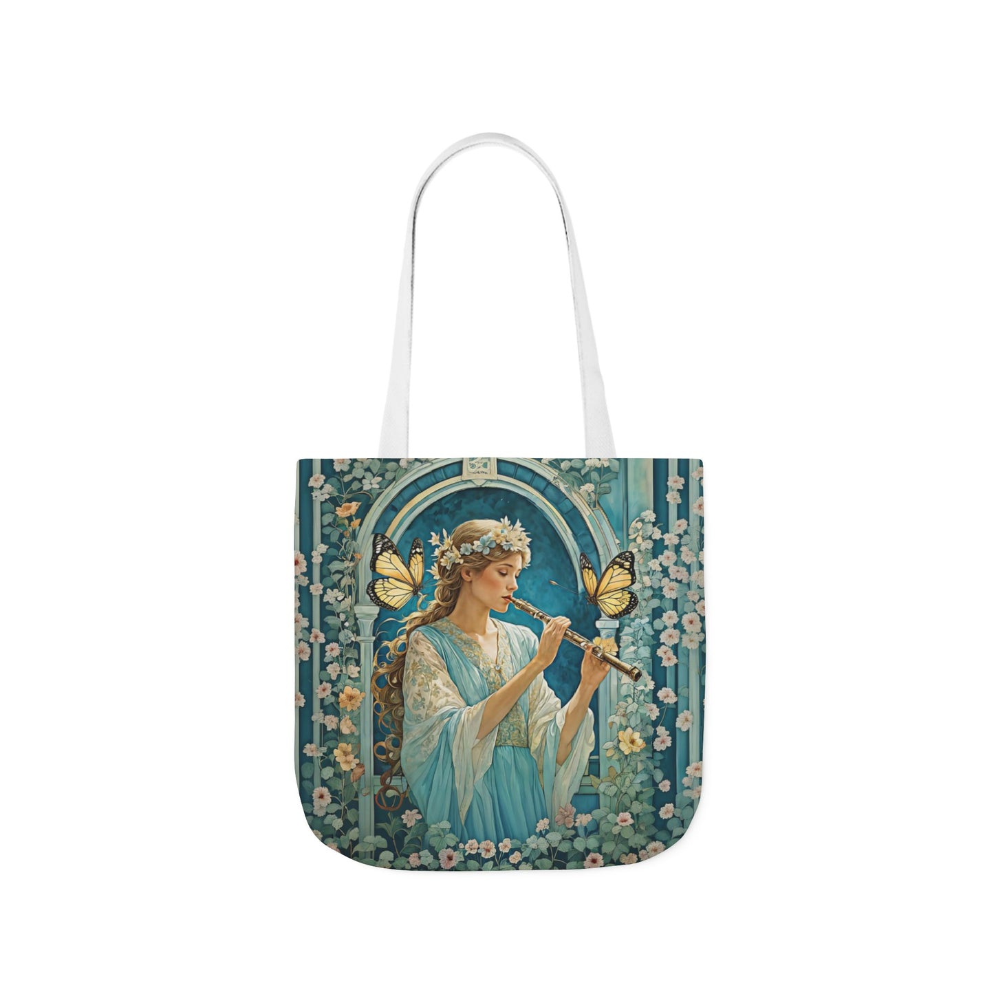 Butterfly Flute player -Inspired Canvas Tote Bag - Perfect for Beach Days, Eco-Friendly Shopping, and Summer Fun!