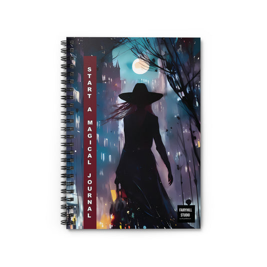 Start a magical journal   Spiral Notebook  journal , Ruled Line,
