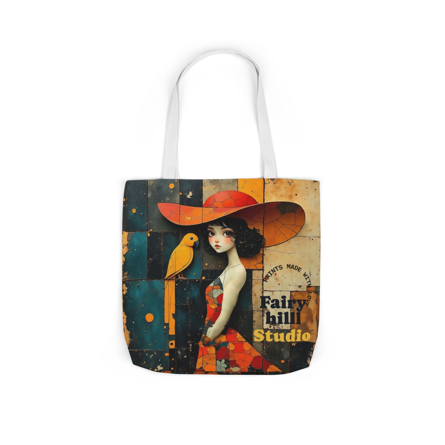 Colorful parrot -Inspired Canvas Tote Bag - Perfect for Beach Days, Eco-Friendly Shopping, and Summer Fun!