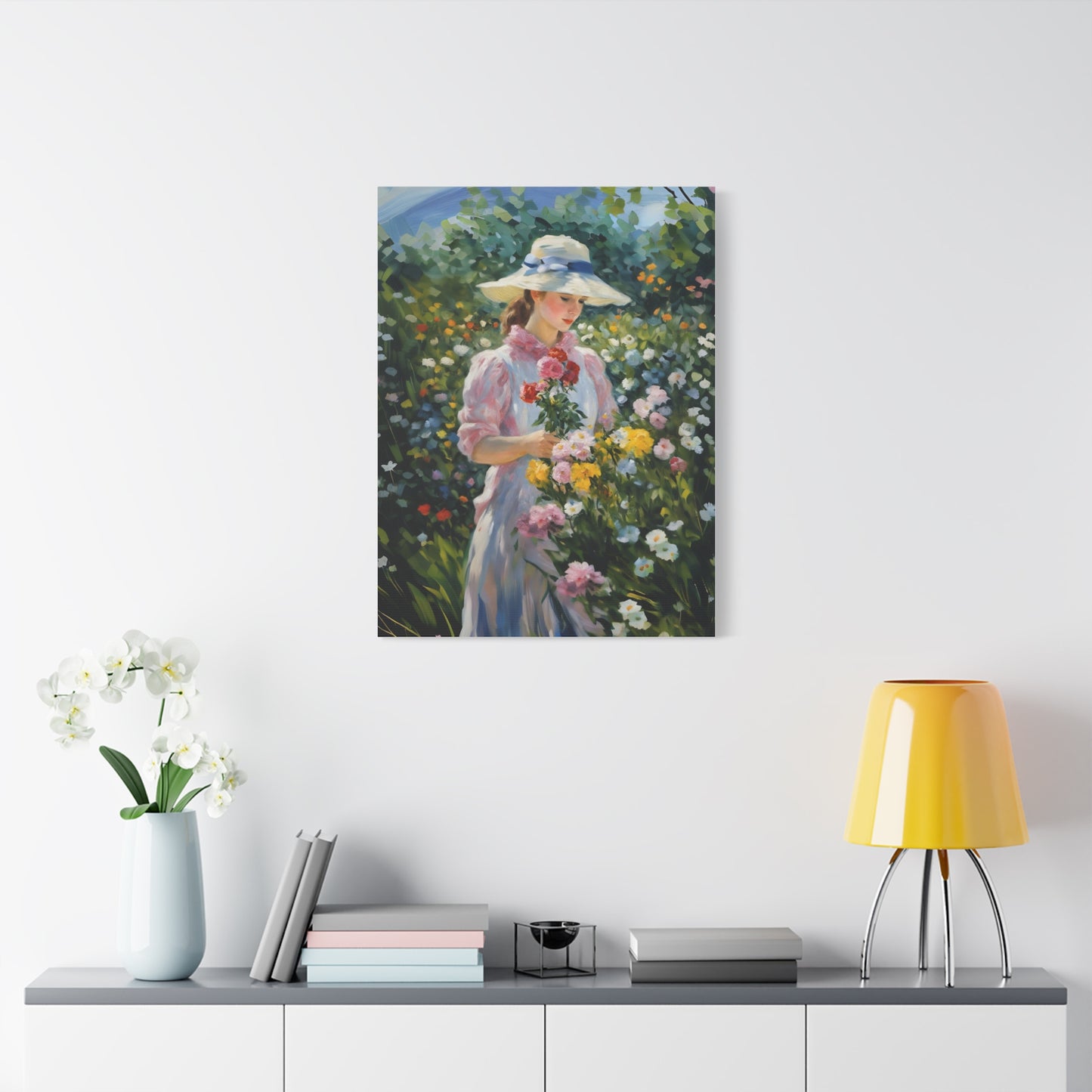 Floral Serenity Canvas Art - Stretched Matte 1.25"