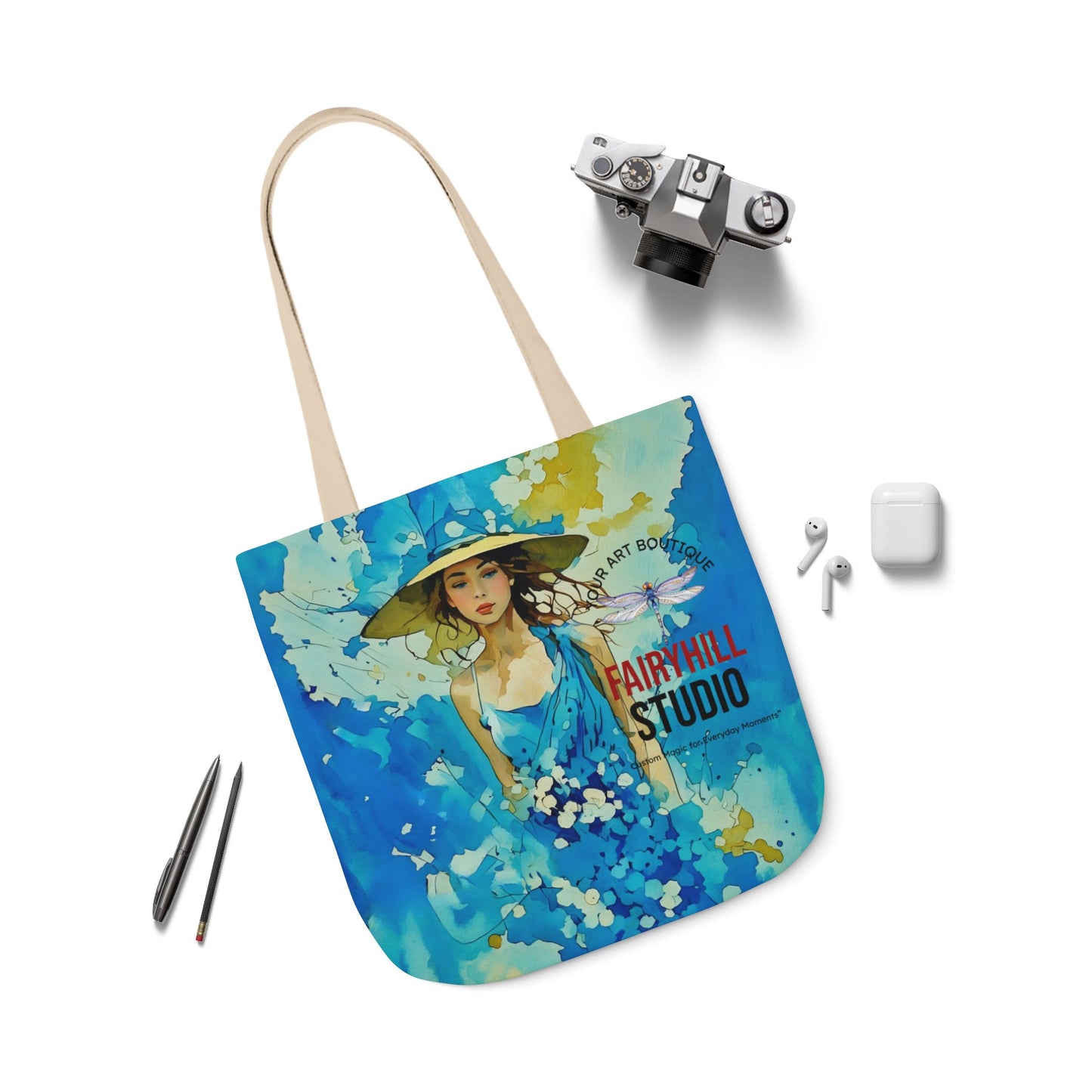 Colorful Summer vibes- Canvas Tote Bag - Perfect for Beach Days, Eco-Friendly Shopping, and Summer Fun!