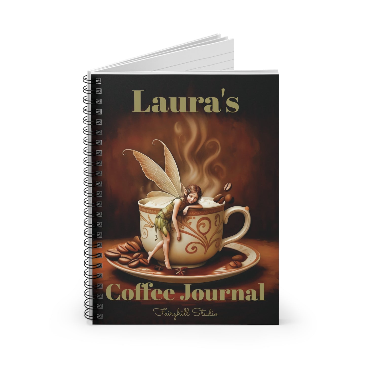 Fairy Coffee Spiral Notebook - Ruled Line