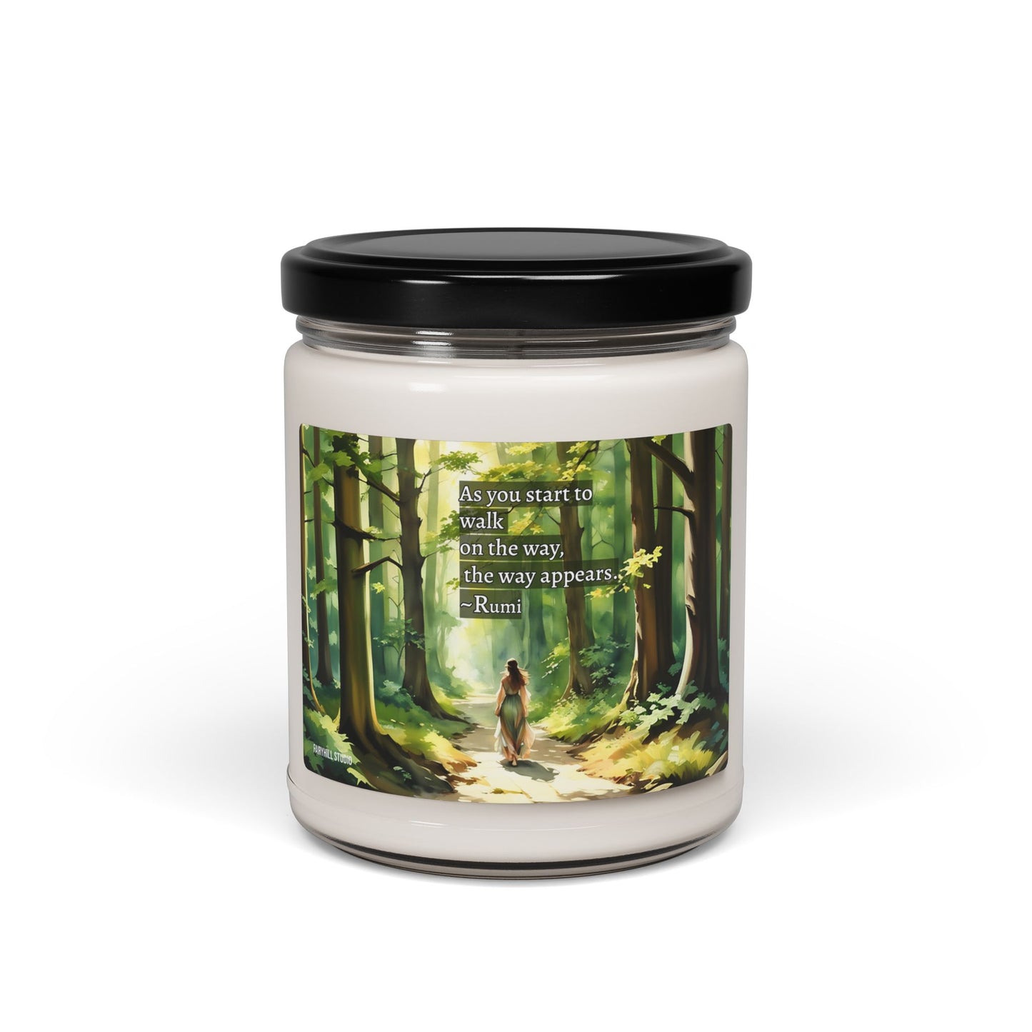 Soy Candle - Floral Aromatic 9oz Hand-poured Scented Candle for Relaxation & Home Decor