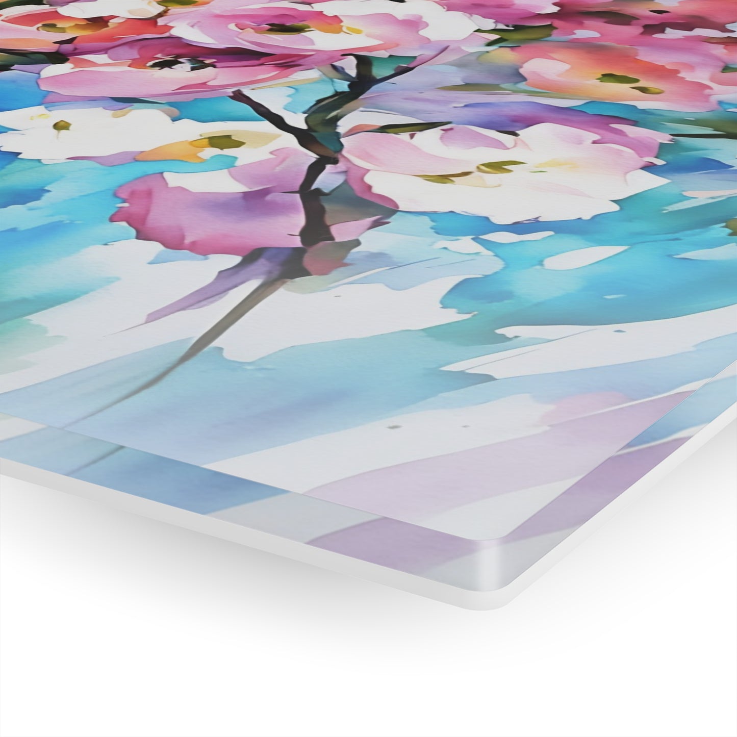 FairyHill Studio Cherry Flowers Art Inspirational Art Acrylic Print -