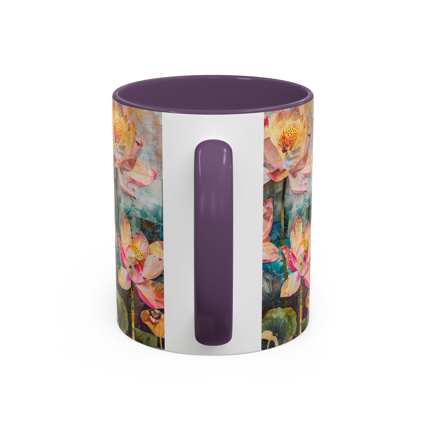 Mug - Pink Water Lilies Pond Watercolor Art by Fairyhill Studio - 11oz