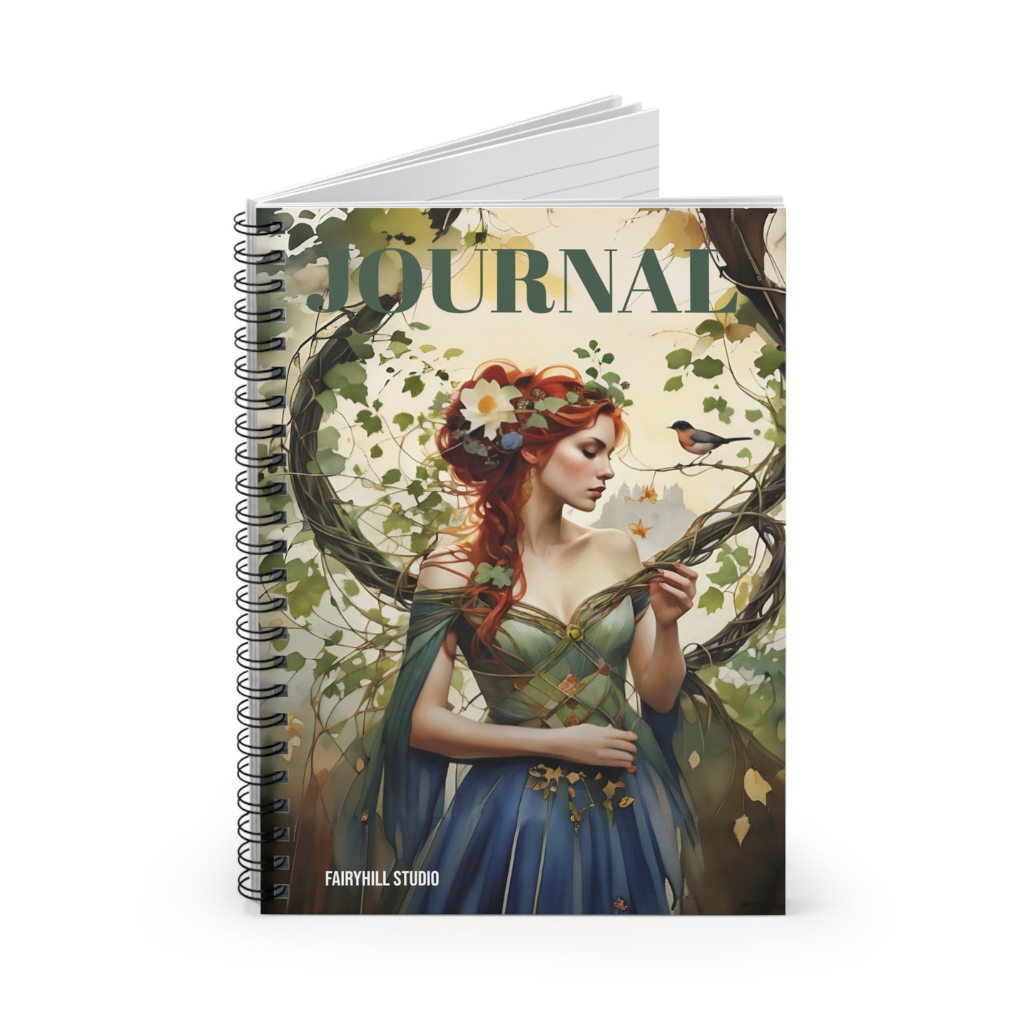 Spiral Notebook - Princess and the Bird Art Design