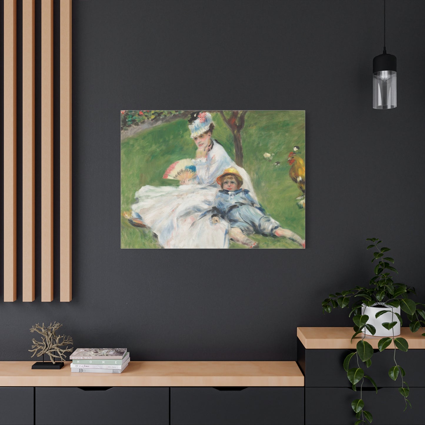 Canvas Print - Madame Monet and Her Son by Auguste Renoir