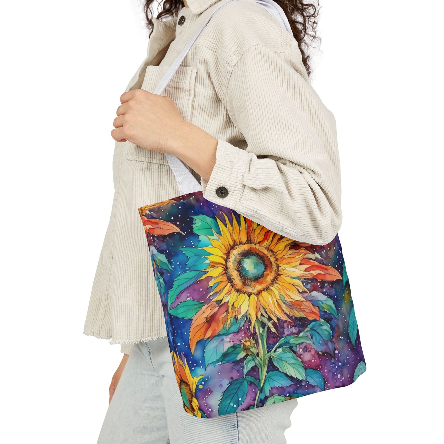 Colorful nature-Inspired Canvas Tote Bag - Perfect for Beach Days, Eco-Friendly Shopping, and Summer Fun!