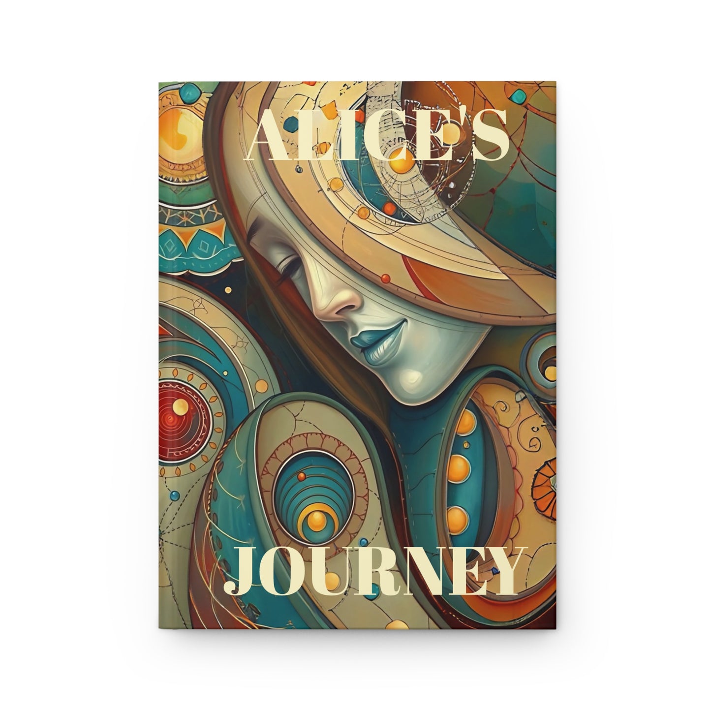 Hardcover Journal Matte - Rumi quote Watercolor Art Notebook Gift by Fairyhill Studio