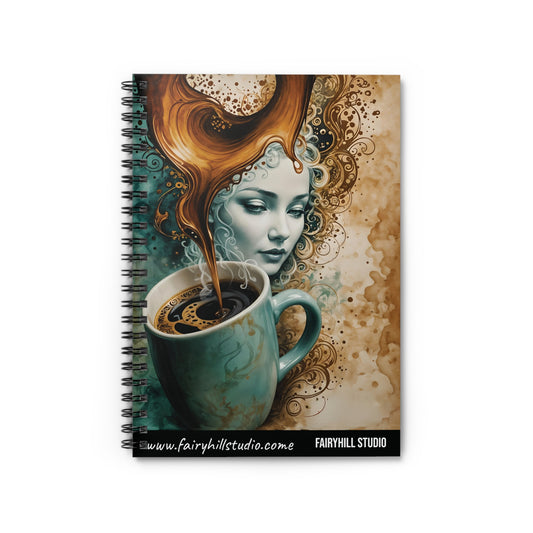 Spiral Coffee Notebook - Ruled Line coffee Journal