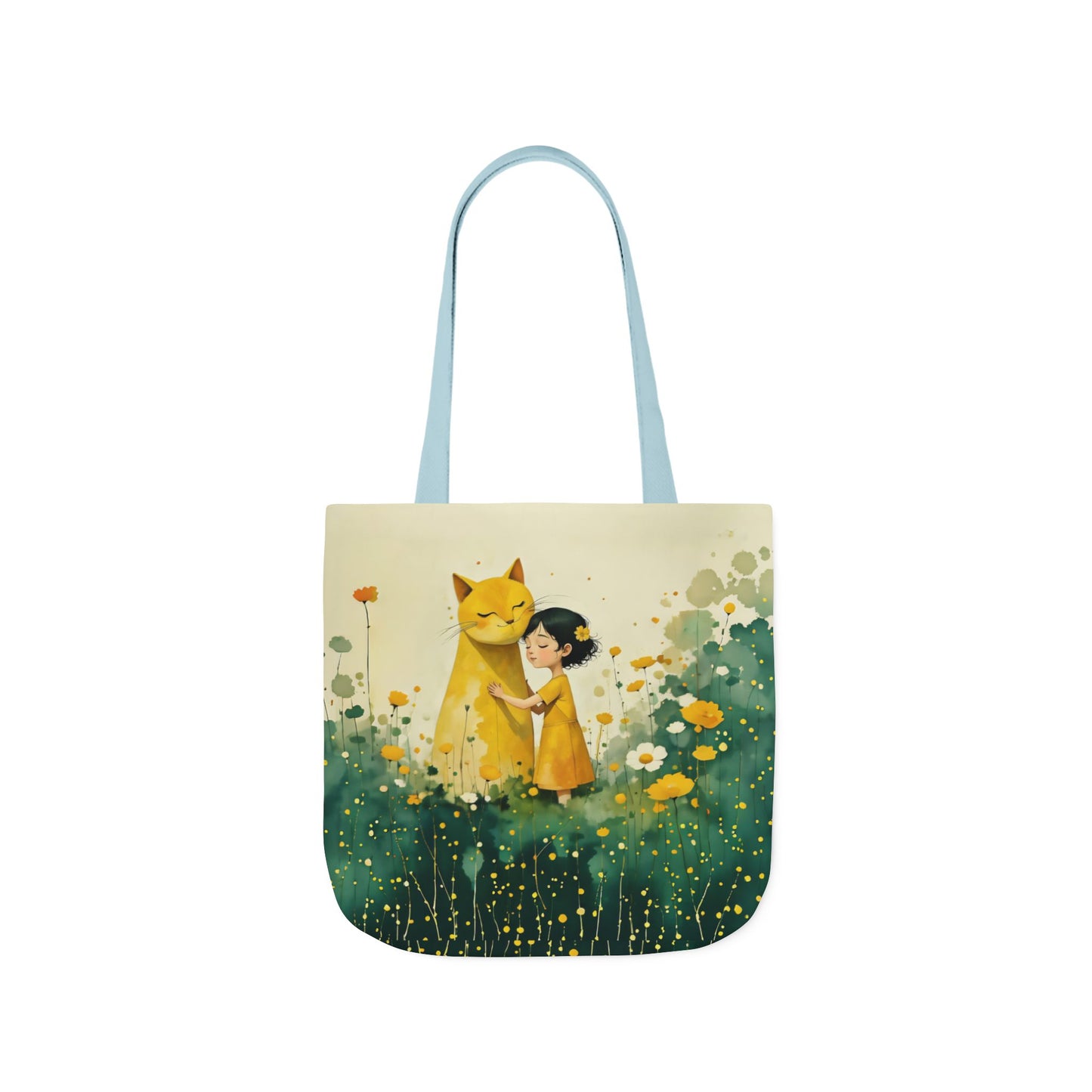 Colorful Cat -Inspired Canvas Tote Bag - Perfect for Beach Days, Eco-Friendly Shopping, and Summer Fun!