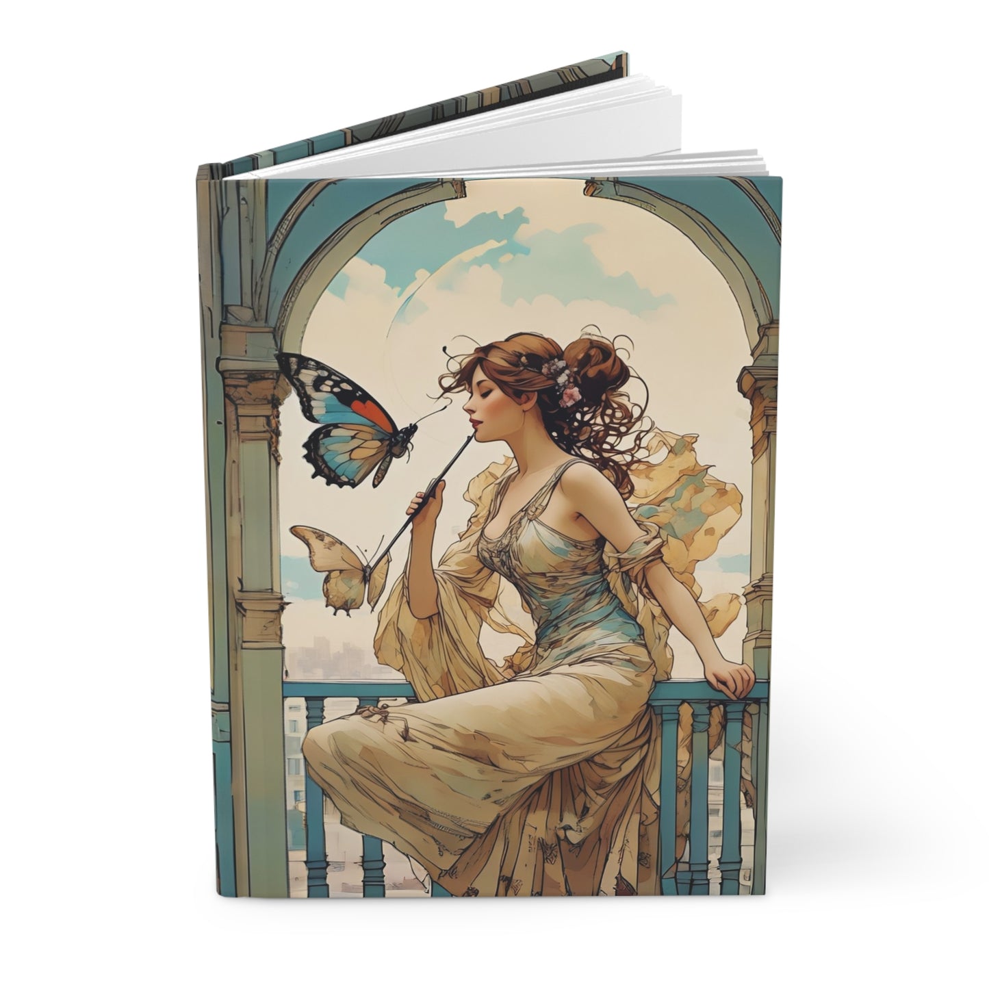 Hardcover Journal Matte - Butterfly Whisperer Journal by Fairyhill Studio
