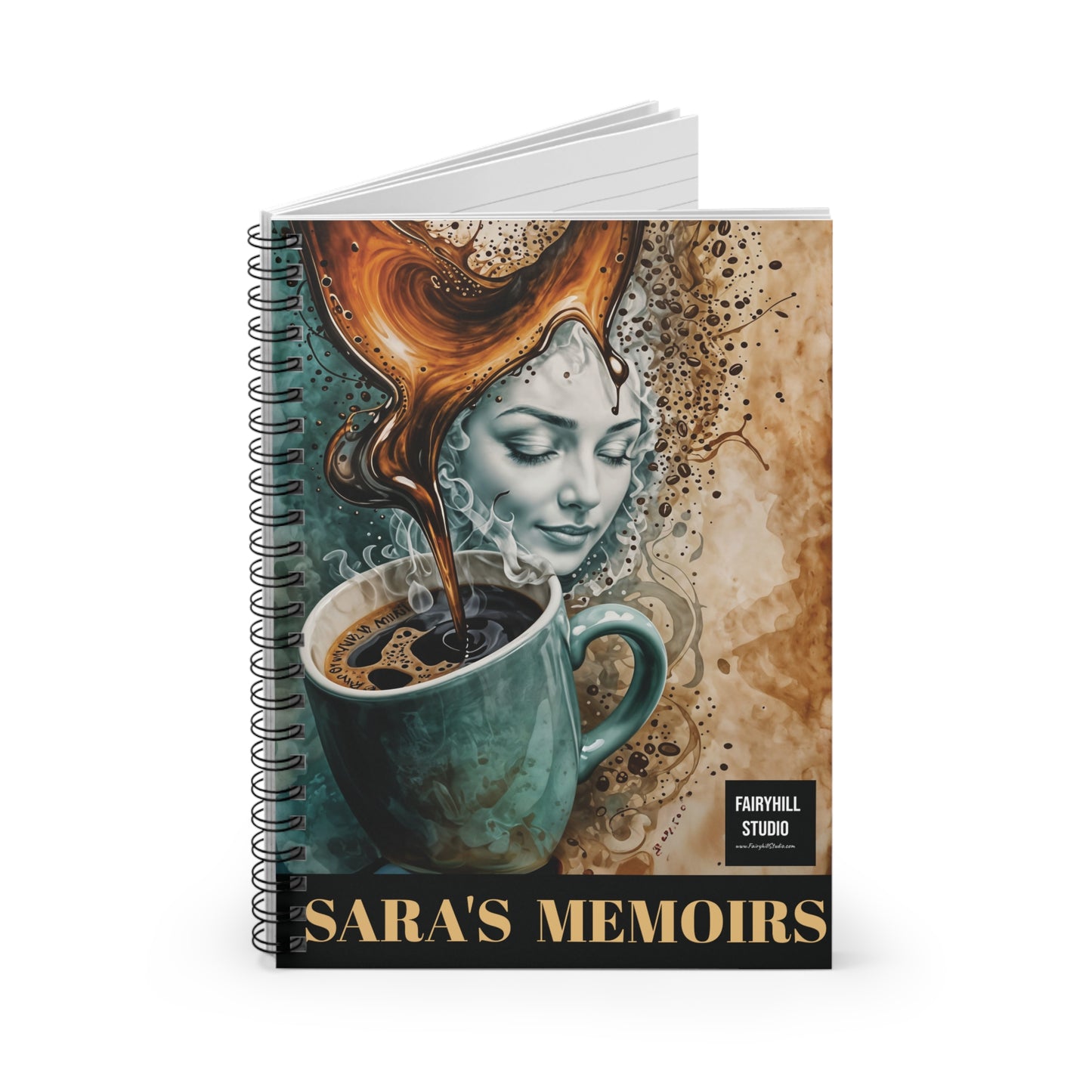 Morning Coffee Spiral Notebook - Ruled Line