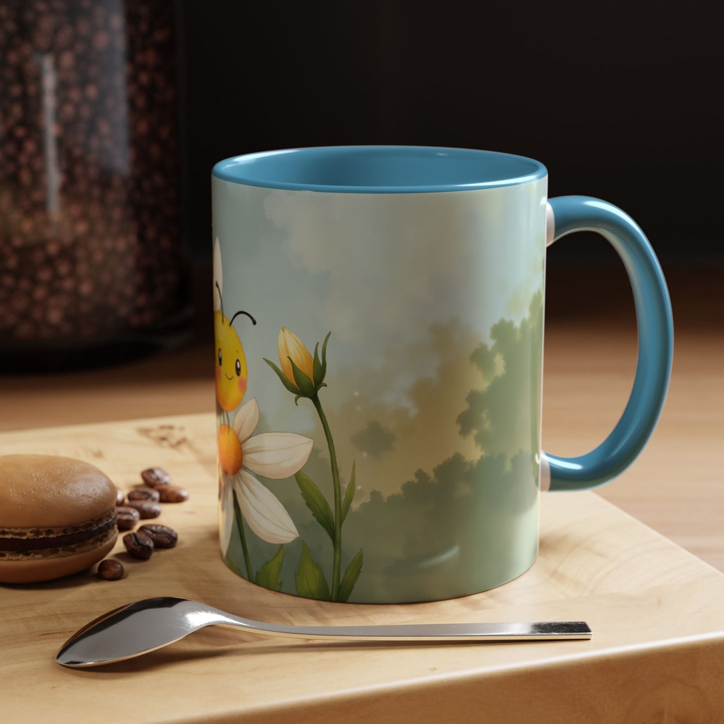 Garden Honey Bee-Themed Coffee Mug - 11 & 15oz Accent Mug for Fairy Lovers