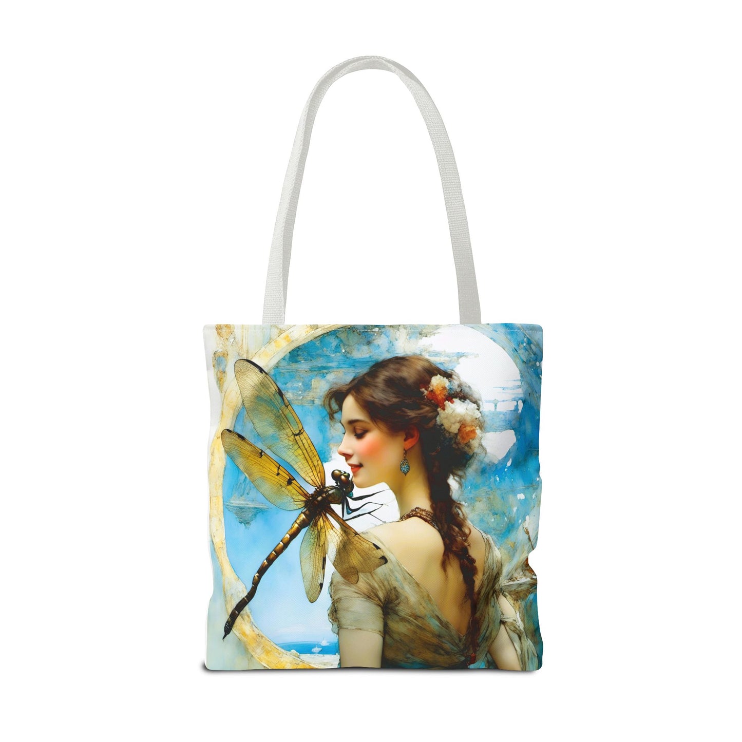 FairyHill Studio  Dragonfly whimsical Tote Bag (AOP)