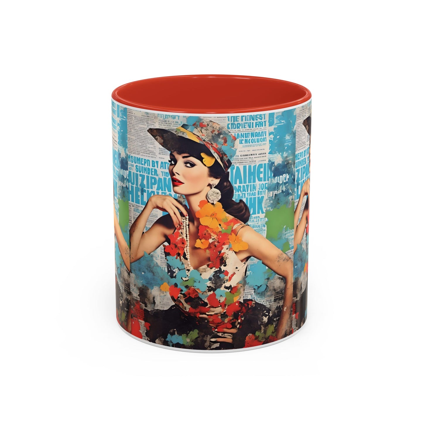 Coffee Mug Hollywood Movie Star Collage Colorful Art 11/15oz by Fairyhill Studio