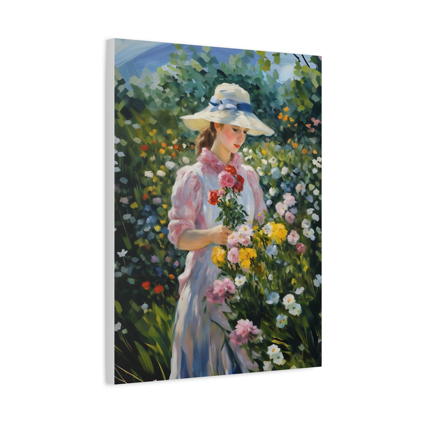 Floral Serenity Canvas Art - Stretched Matte 1.25"