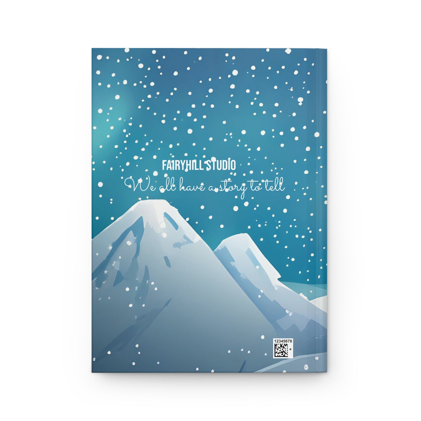 Winter Penguin Hardcover Journal Matte with Cute Penguin Family Illustration