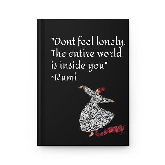 Personalized Rumi Quote Hardcover Journal