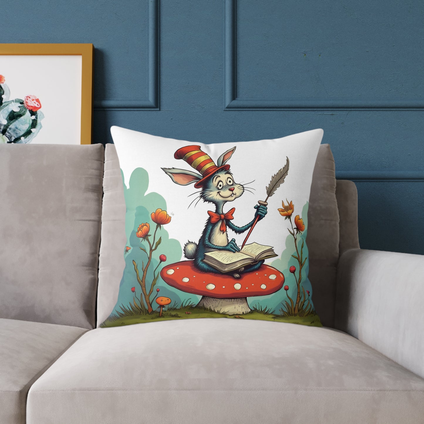 Whimsical Animal Pillow, Cozy Home Decor, Kid's Room Accessory, Playful Art Piece, Gift for Children