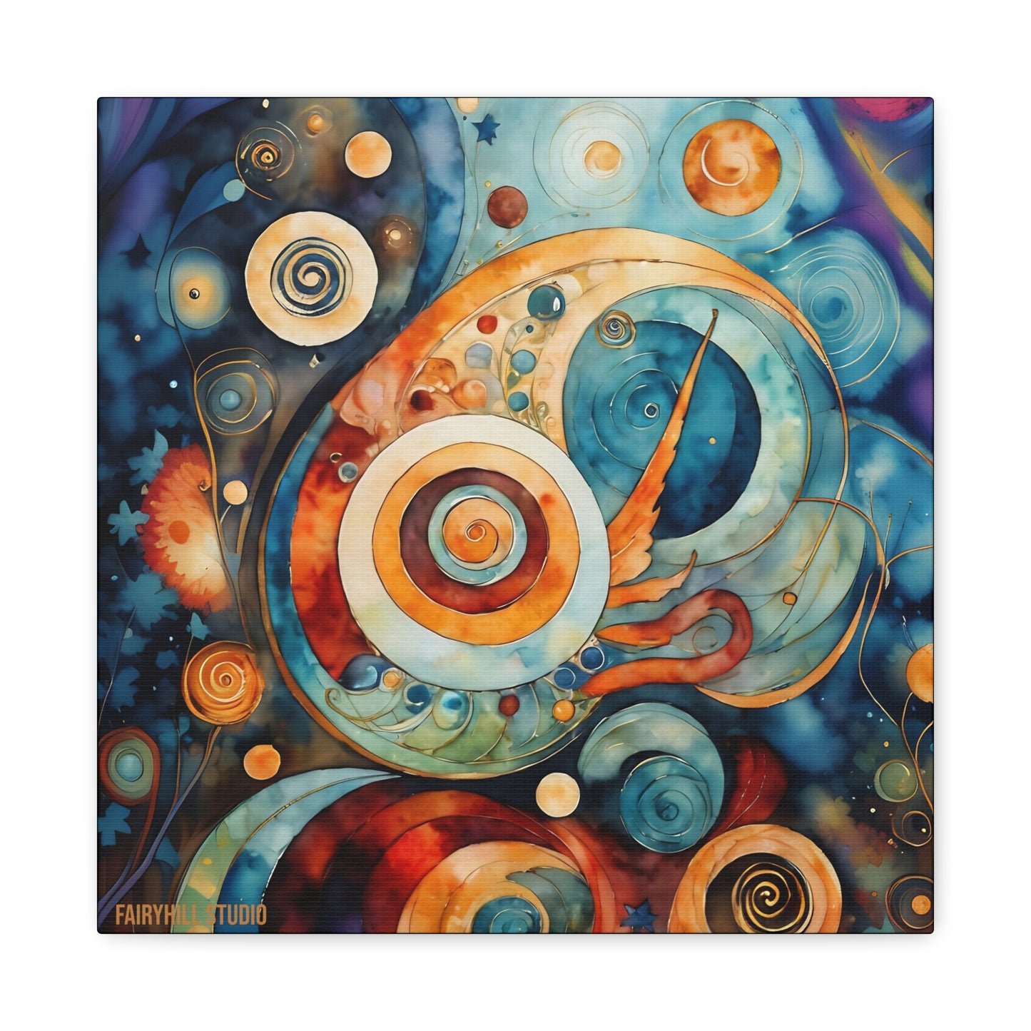 Canvas Wall Art - Abstract Colorful Circle