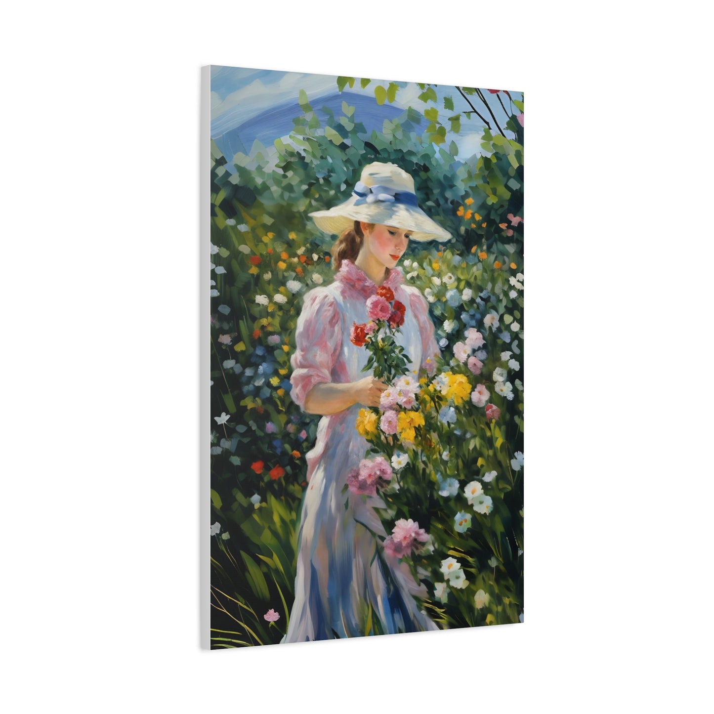 Floral Serenity Canvas Art - Stretched Matte 1.25"