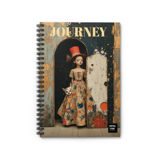 The Cat, the Hat, and the Looking Glass spiralSpiral Notebook /Fairyhill studio