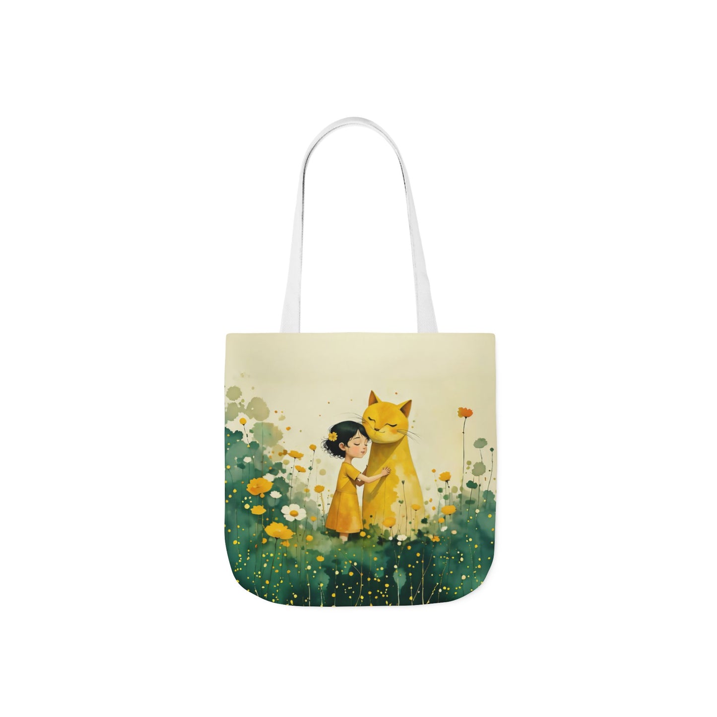 Colorful Cat -Inspired Canvas Tote Bag - Perfect for Beach Days, Eco-Friendly Shopping, and Summer Fun!