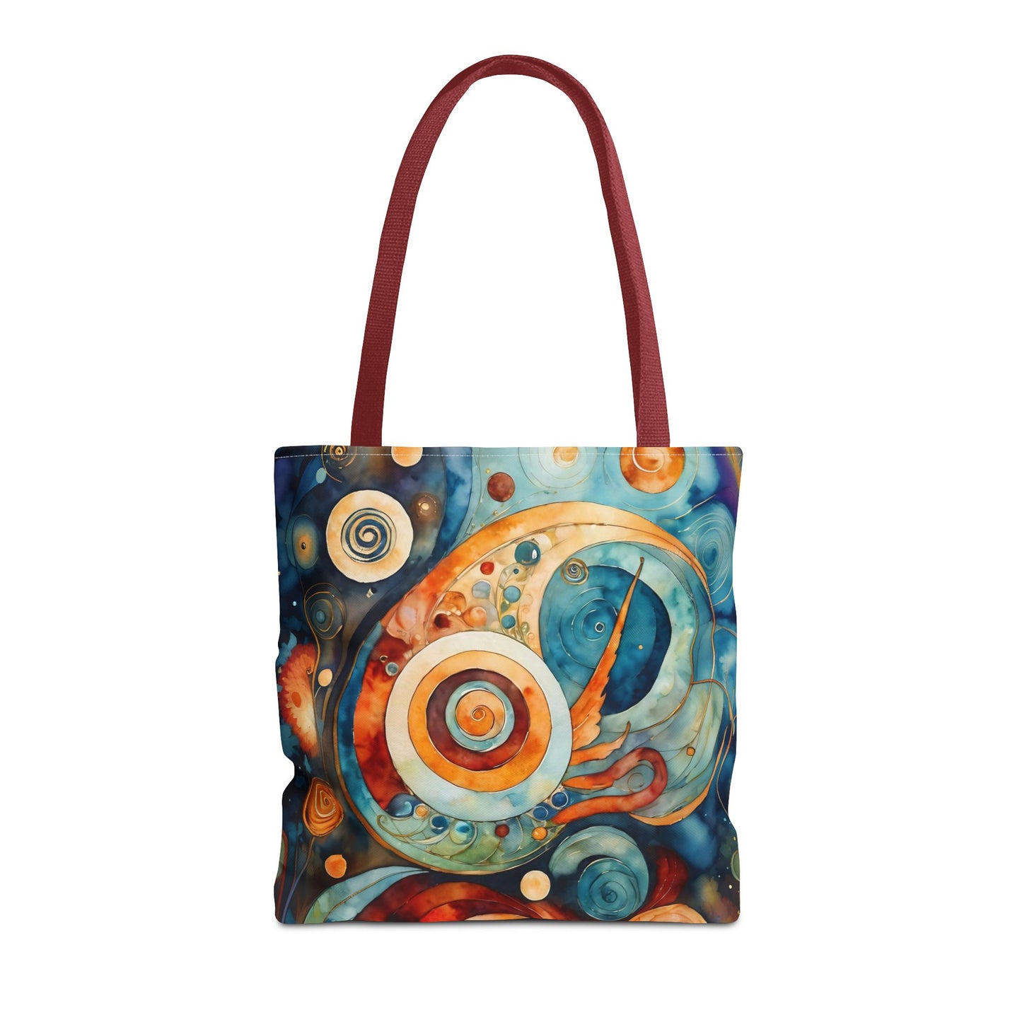 Colorful Circle Canvas Art Tote Bag