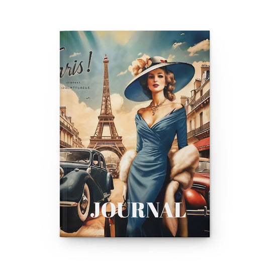 Vintage France Hardcover Journal