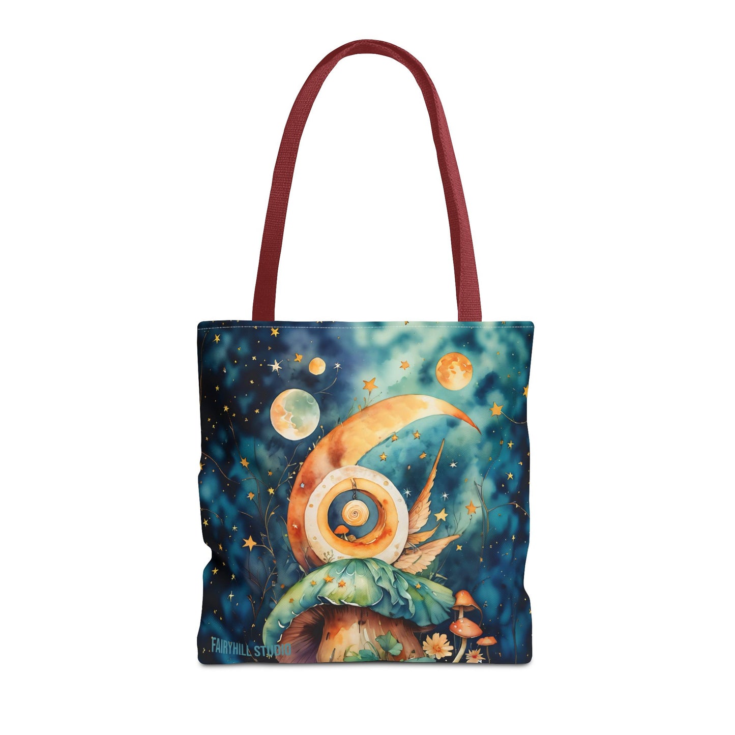 Canvas Art Tote bag- Abstract Colorful Circle Universe