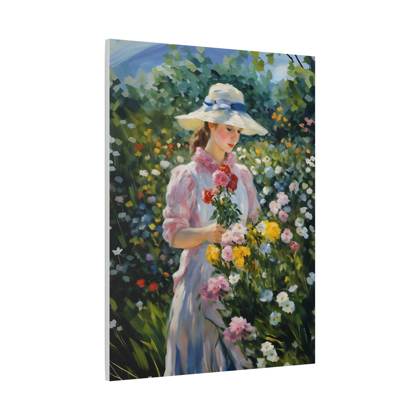 Floral Serenity Canvas Art - Stretched Matte 1.25"