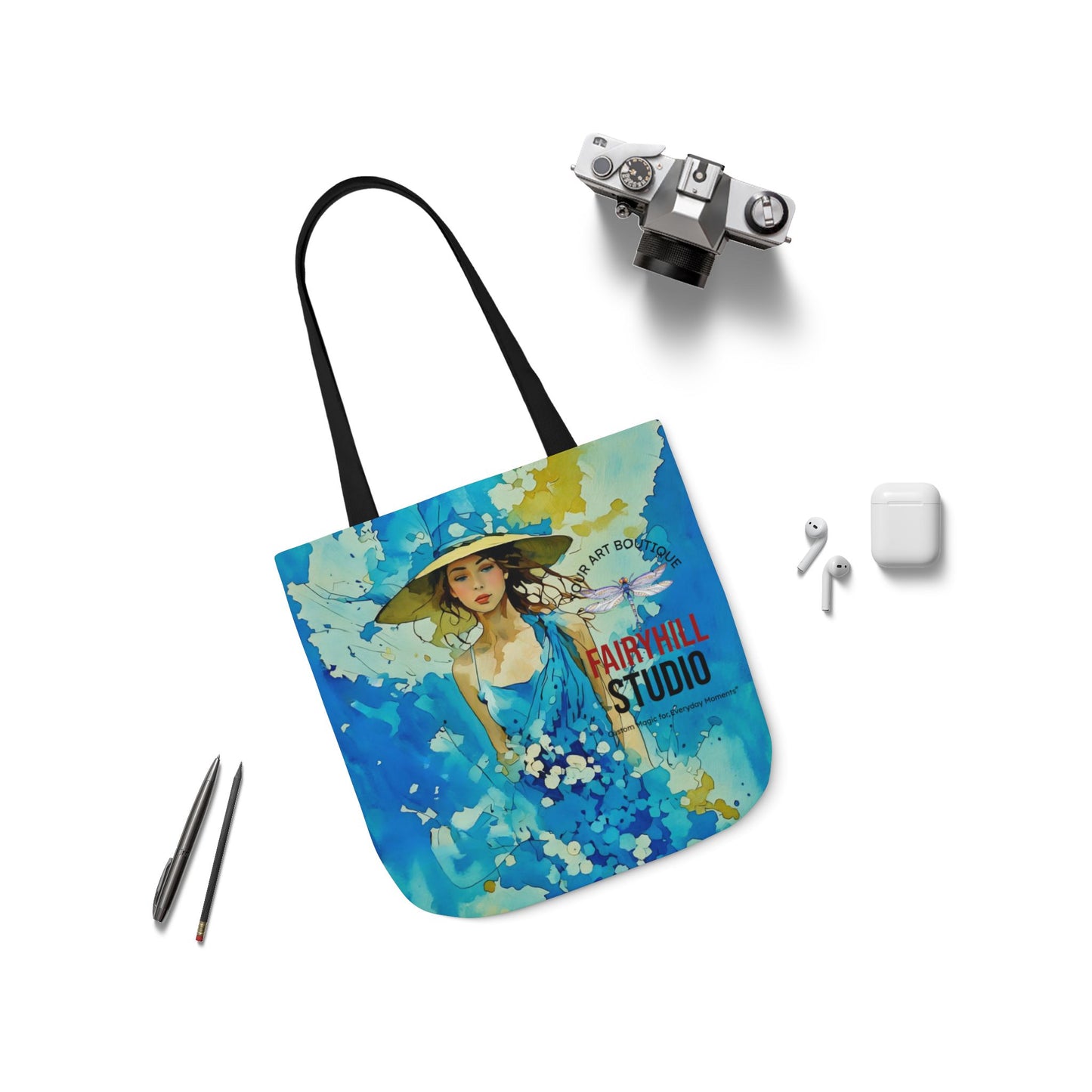 Colorful Summer vibes- Canvas Tote Bag - Perfect for Beach Days, Eco-Friendly Shopping, and Summer Fun!
