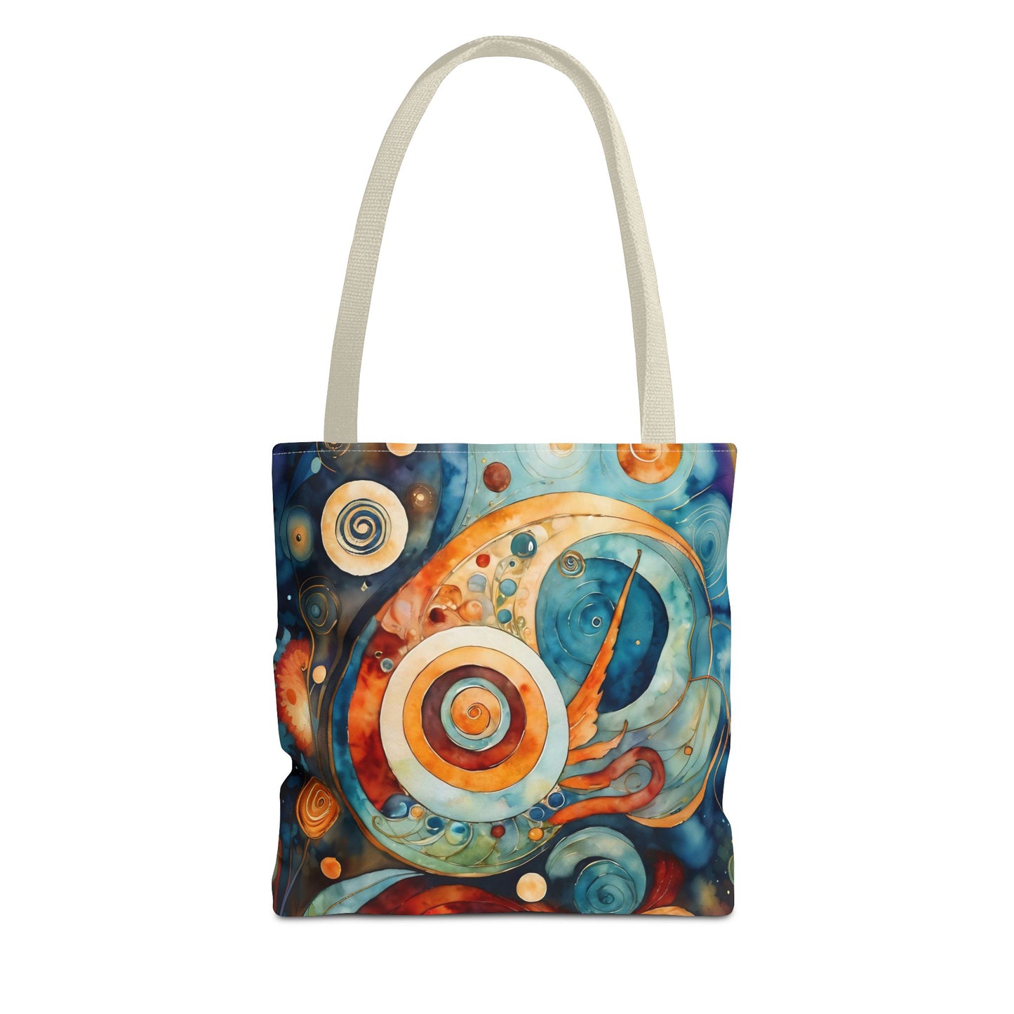 Colorful Circle Canvas Art Tote Bag