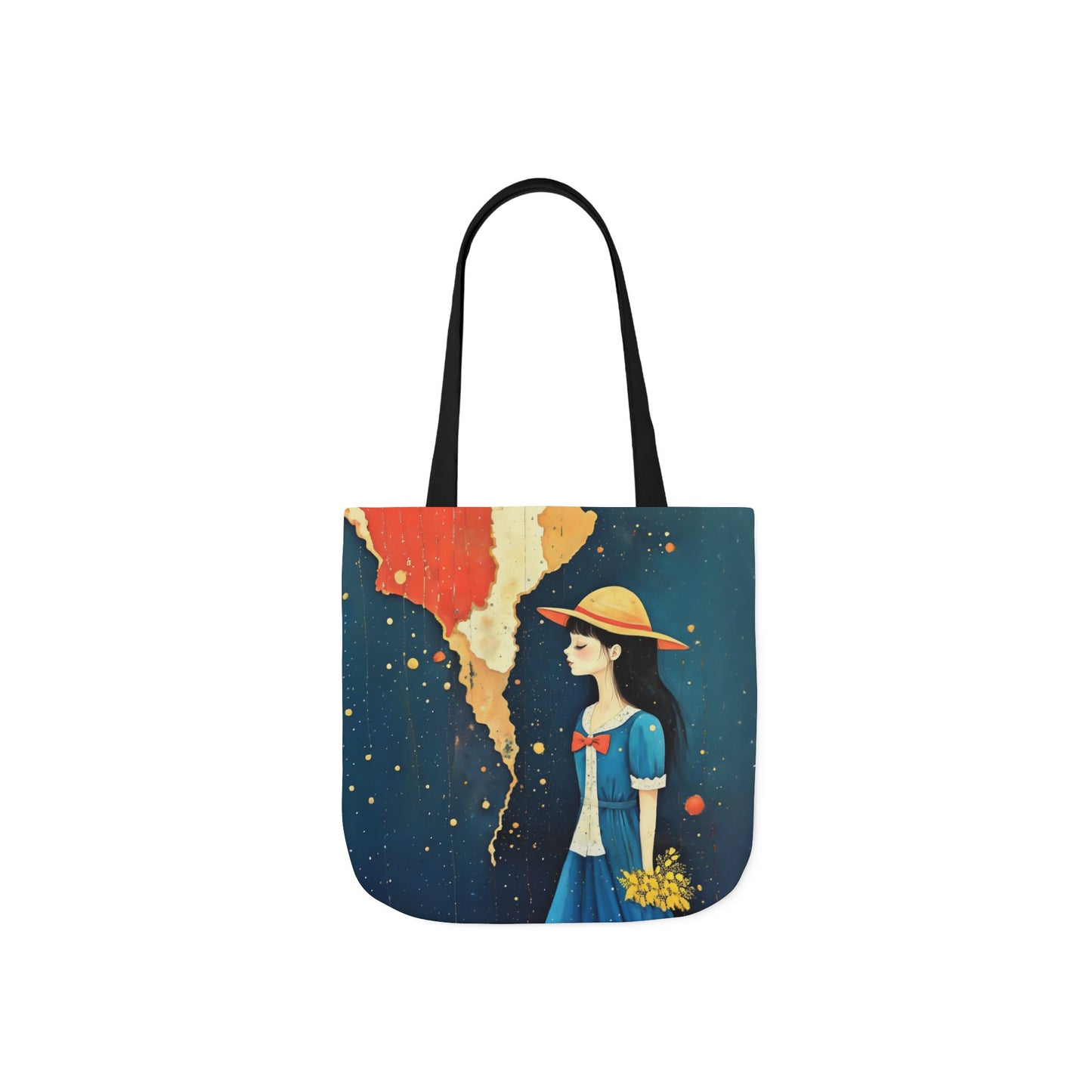 Colorful travel -Inspired Canvas Tote Bag - Perfect for Beach Days, Eco-Friendly Shopping, and Summer Fun!