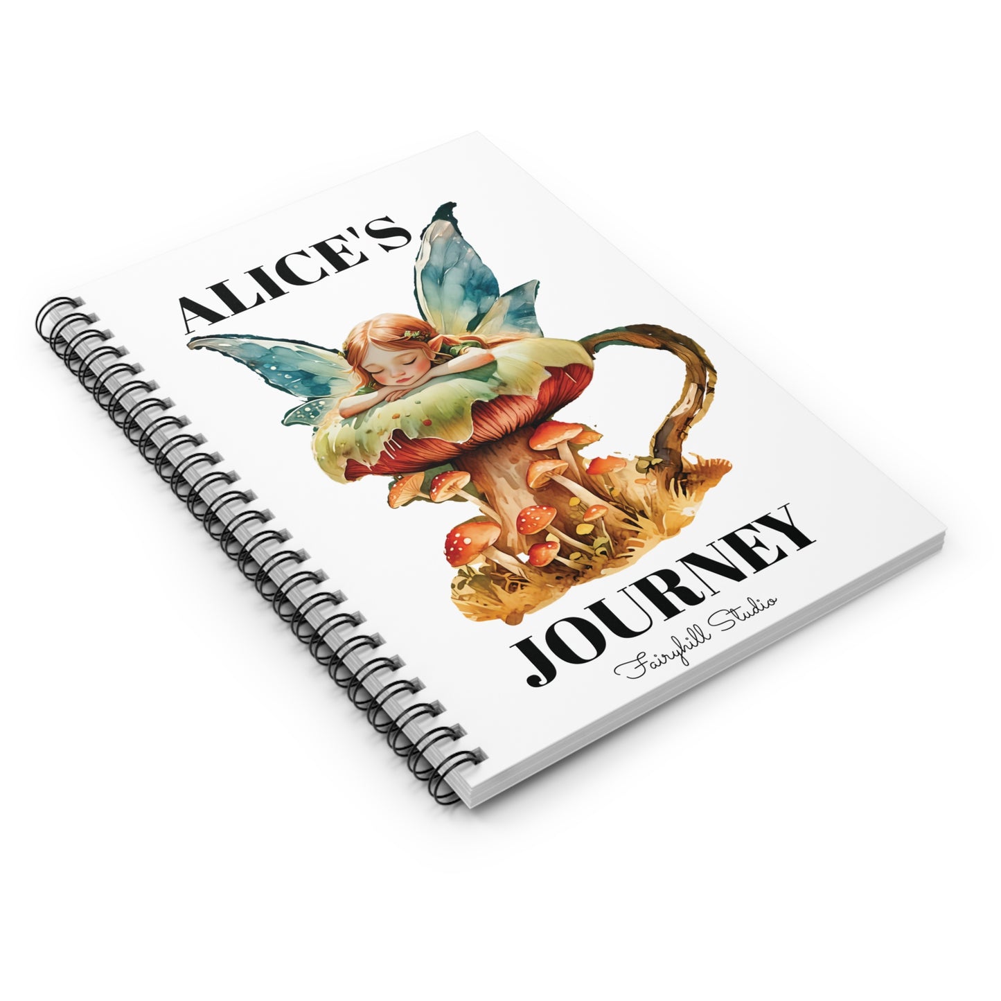 Mushroom Fairy personalized Spiral Notebook
