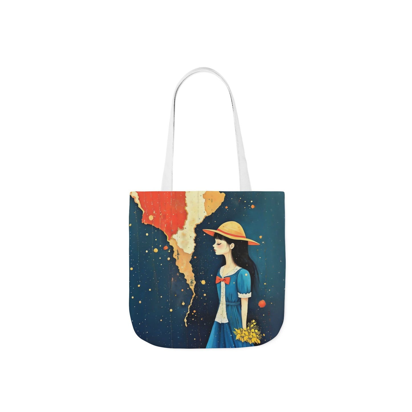 Colorful travel -Inspired Canvas Tote Bag - Perfect for Beach Days, Eco-Friendly Shopping, and Summer Fun!