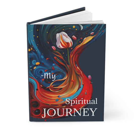 Rumi Spiritual Quote " Who am I?  Just my name;the rest is Him".Hardcover Journal Art by Fairyhill Studio