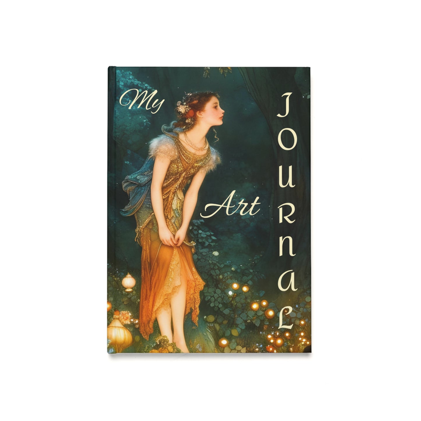 A5 Hardcover Journal - Fairy Forest Art Design