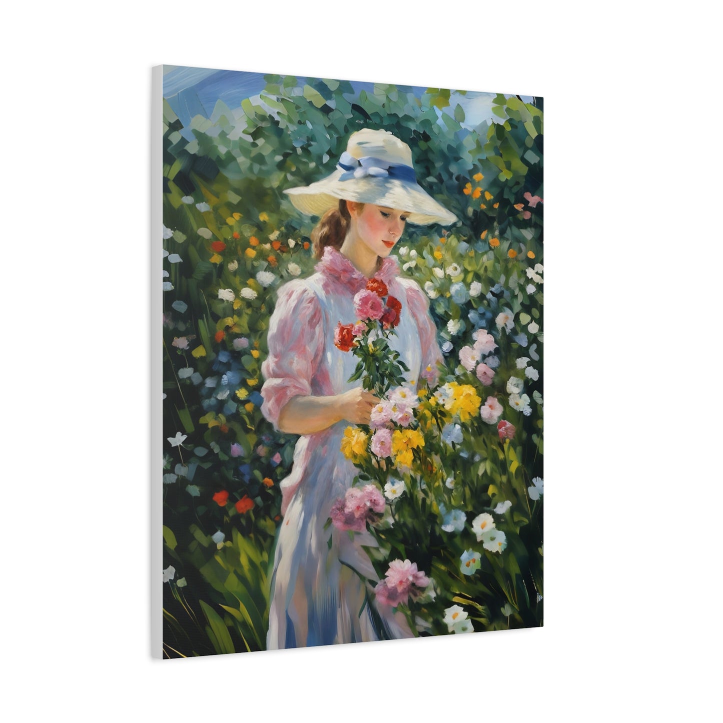 Floral Serenity Canvas Art - Stretched Matte 1.25"