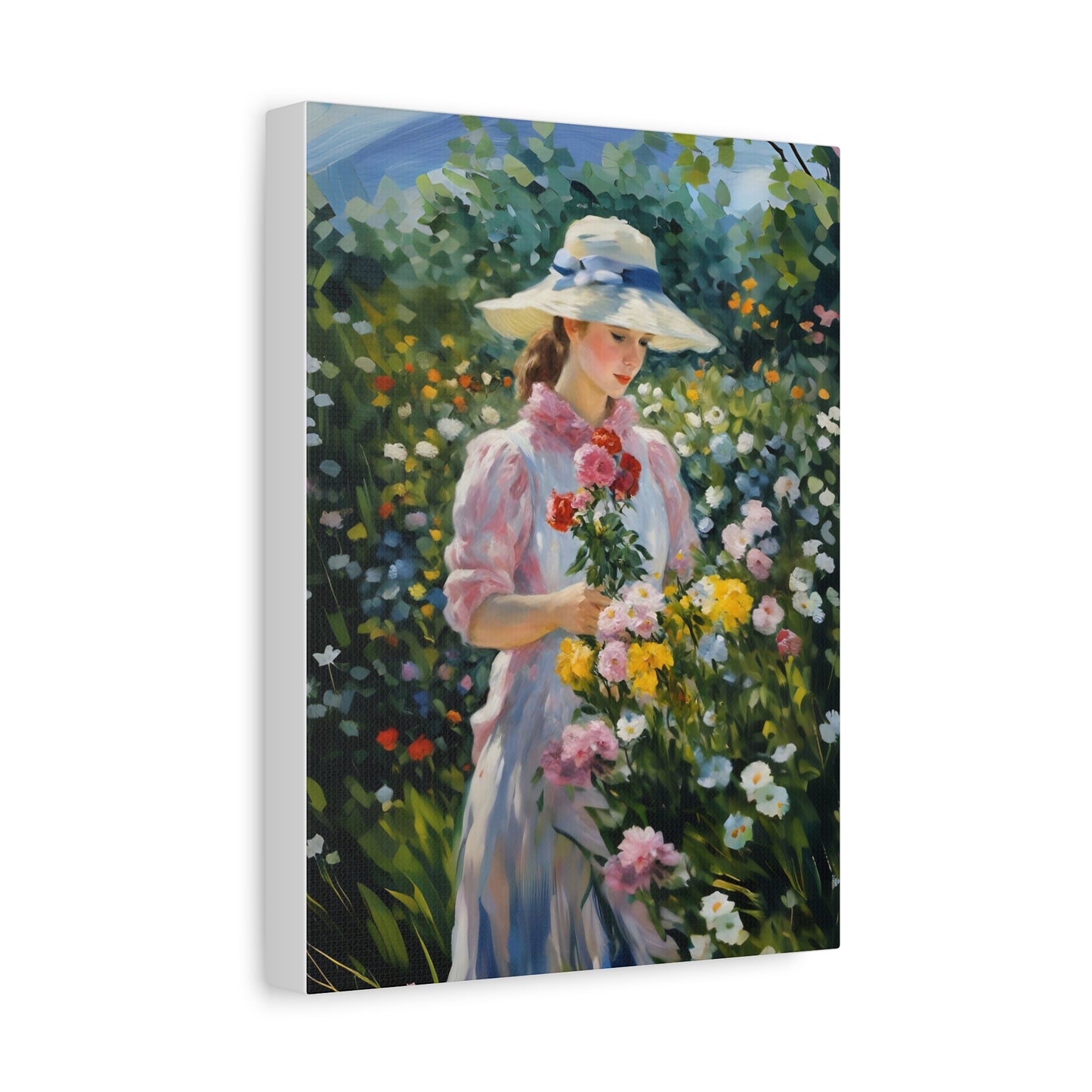 Floral Serenity Canvas Art - Stretched Matte 1.25"