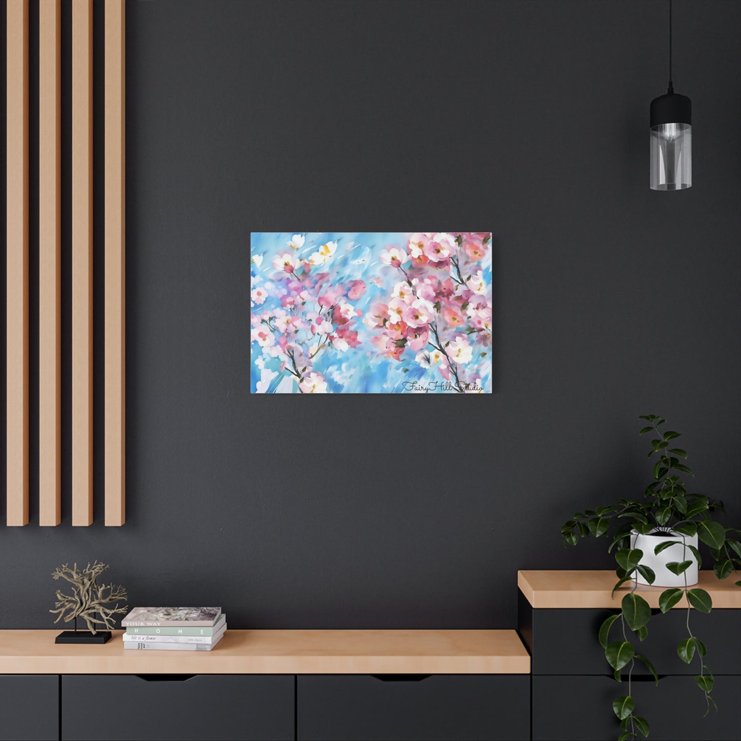 Canvas Wall Art - Floral Cherry Blossom