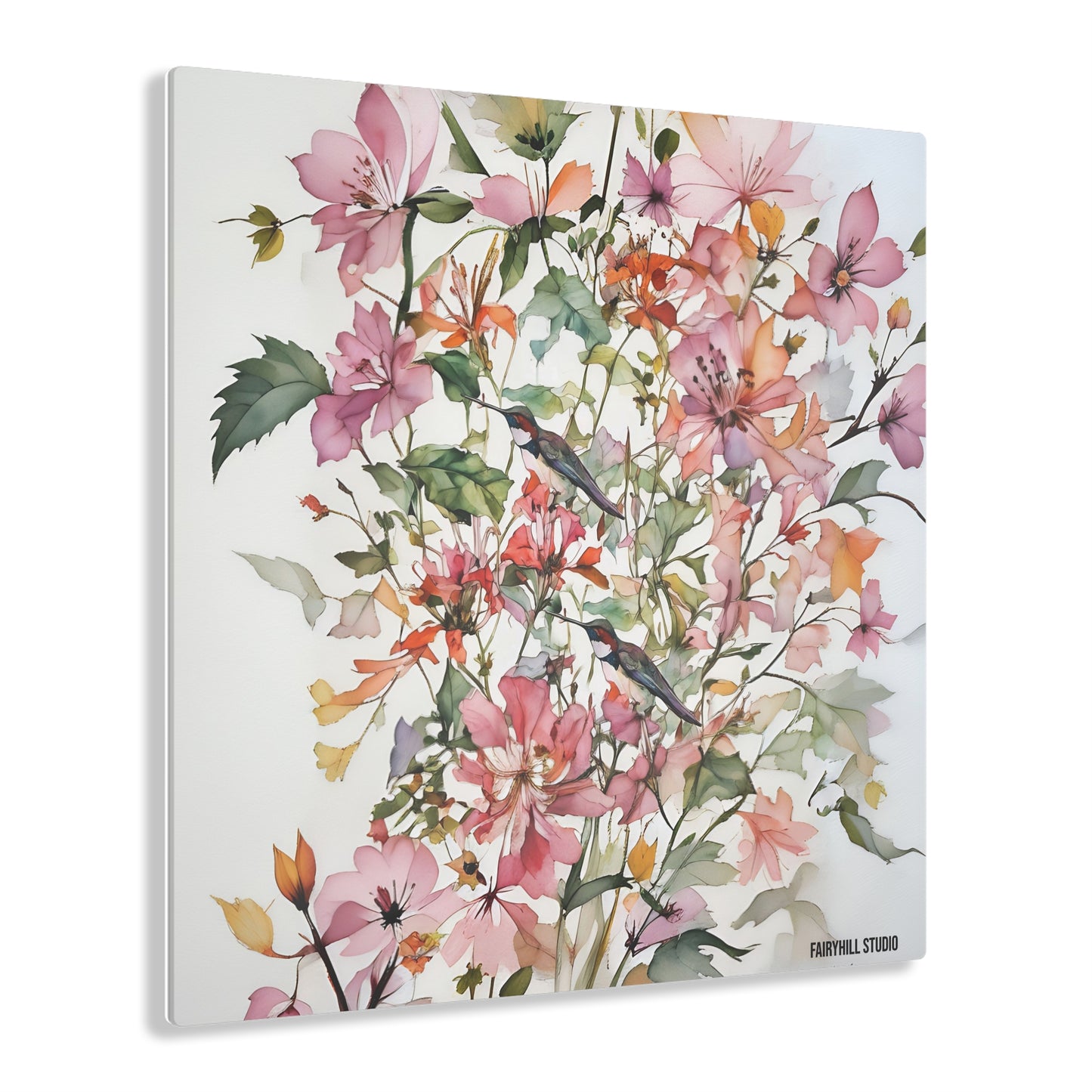 Art Acrylic Prints FairyHill Studio Birds & Flowers