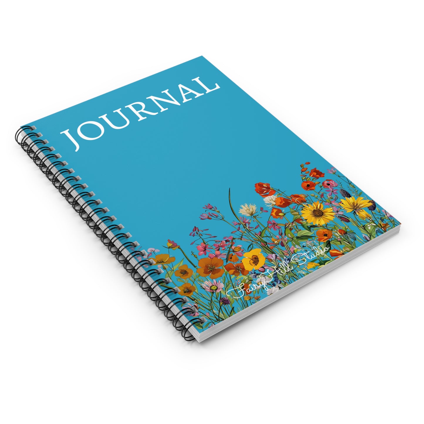 Botanic Wild Flowers Spiral Notebook