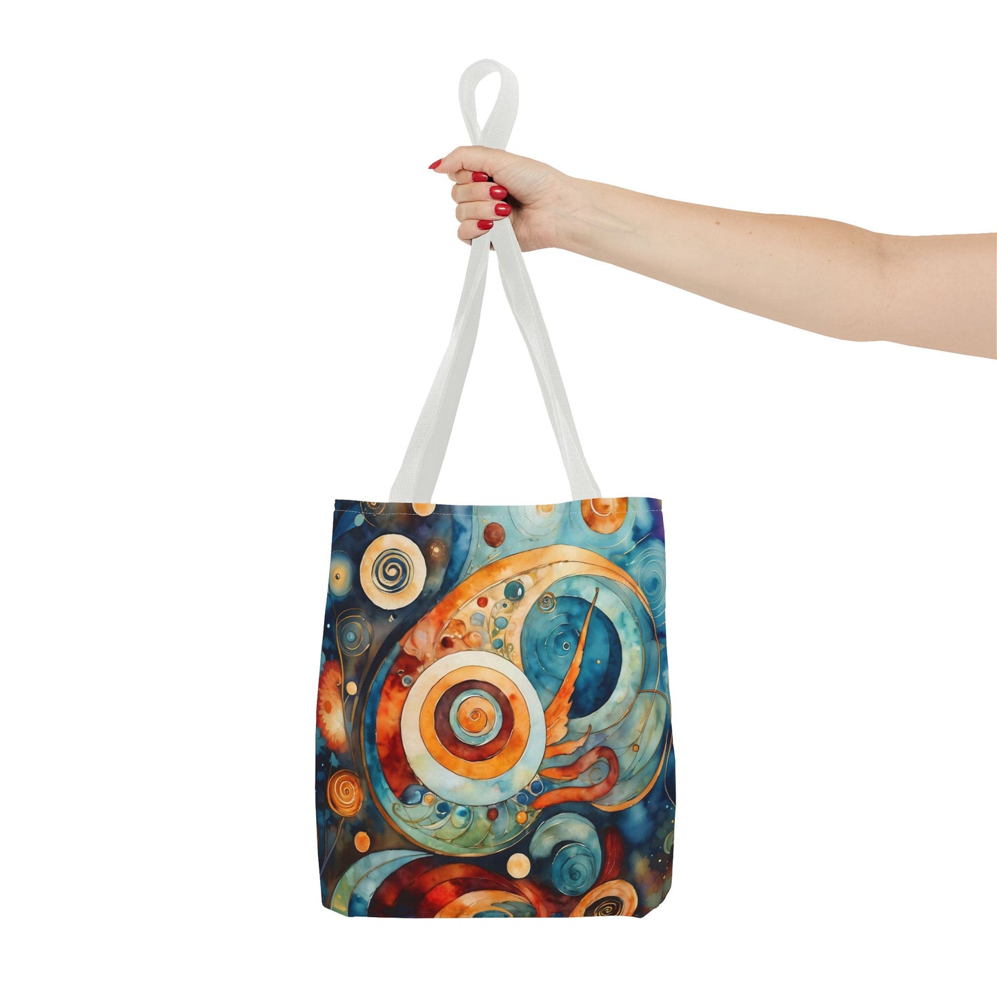 Colorful Circle Canvas Art Tote Bag