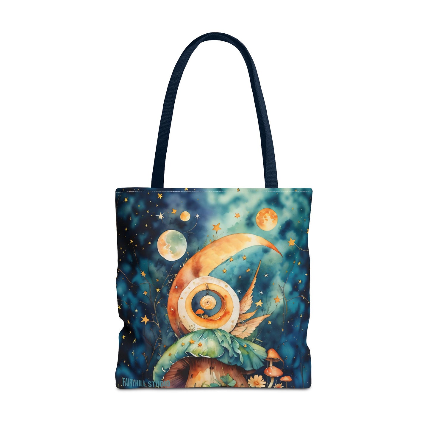 Canvas Art Tote bag- Abstract Colorful Circle Universe