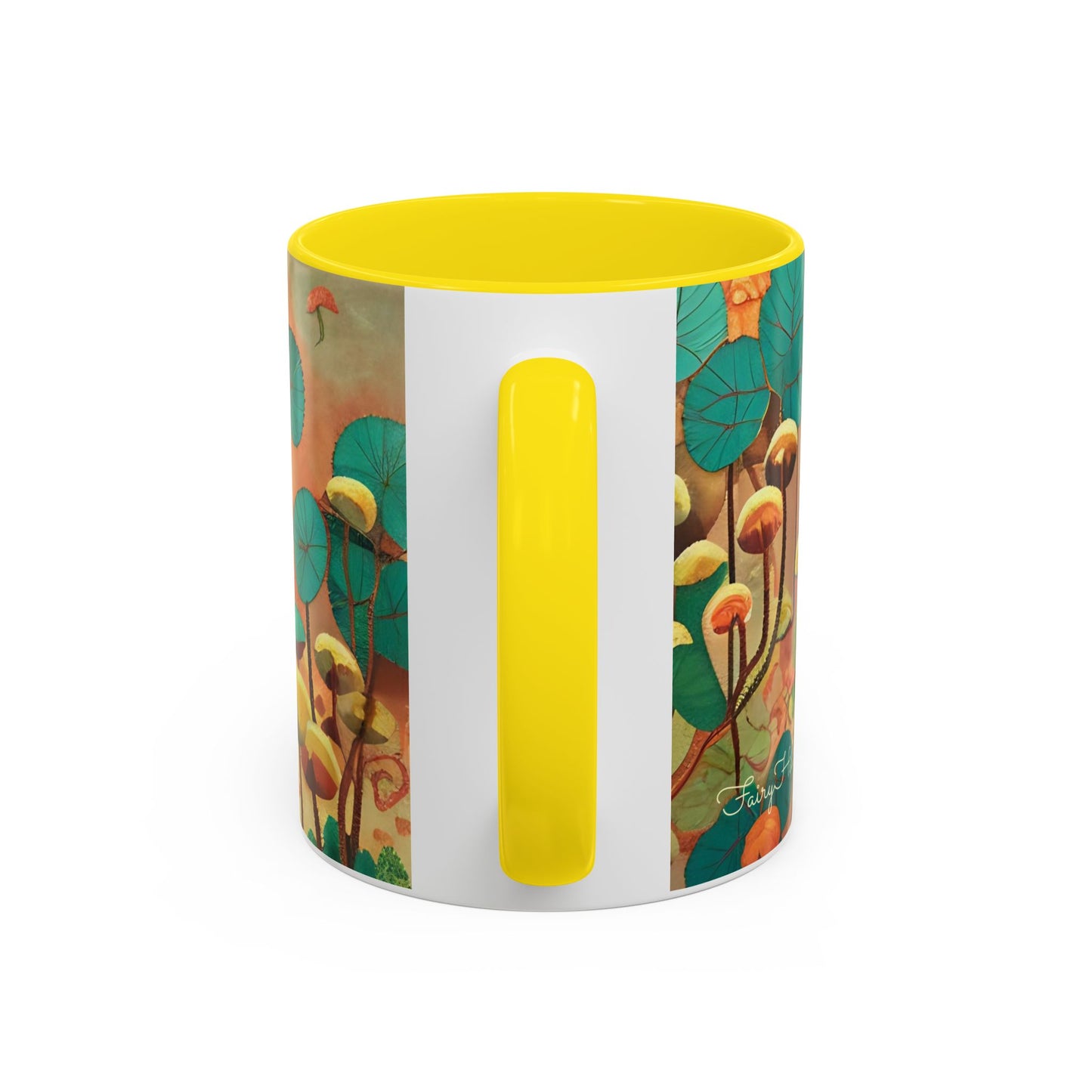 Mushroom Fairy Art-Themed Coffee Mug - 11 & 15oz Accent Mug for Musroom Fsiry Lovers